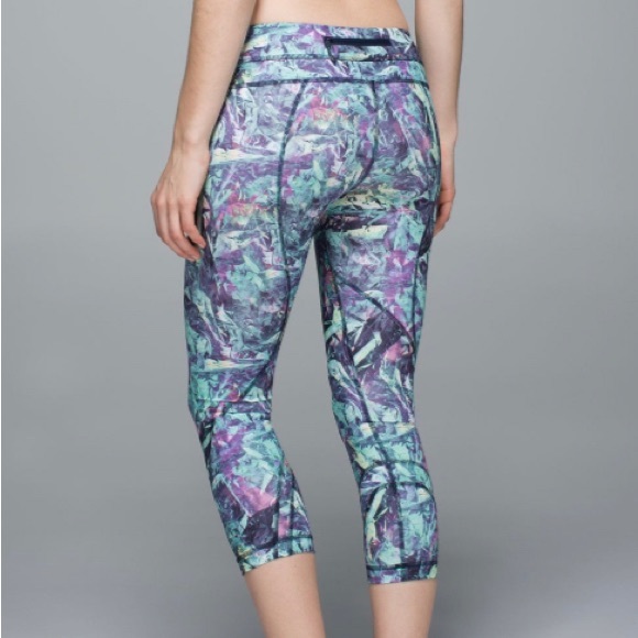 Lululemon Run: Inspire Crop II, Size: 4, Color: Iridescent Multi - Picture 2 of 7